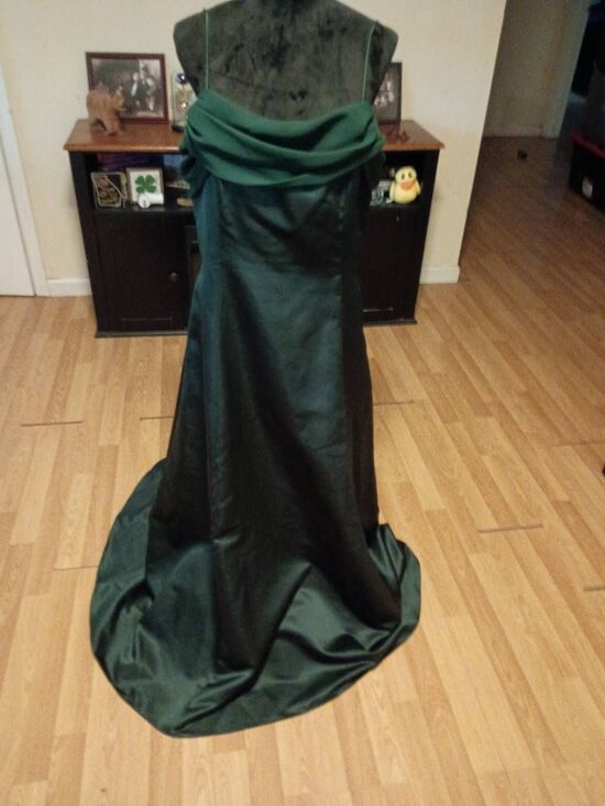 Michaelangelo Dresses & Skirts - Vintage Y2K Size 18 Michaelangelo Green Spaghetti Strap Formal Maxi Long Dress